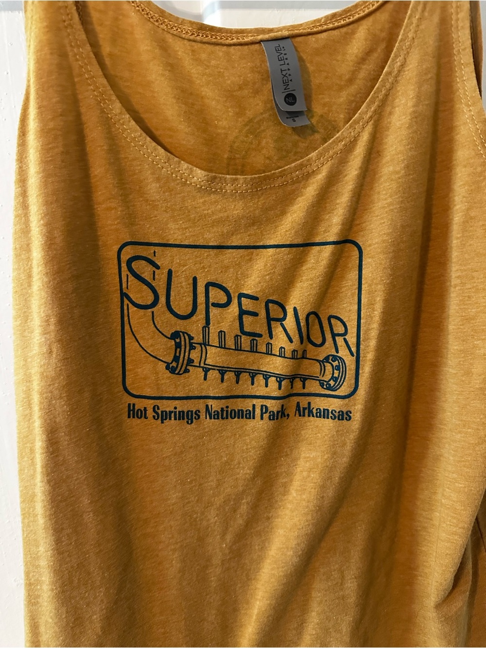 Next Level Apparel Mustard Yellow Scoop Neck Tank
